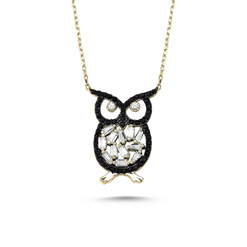CZ Owl Necklace - N82883