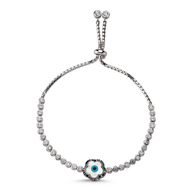 Flower Line Adjustable Sliding Bracelet - B82906