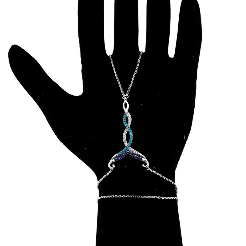 CZ Mix Color Bracelet Ring - B83045