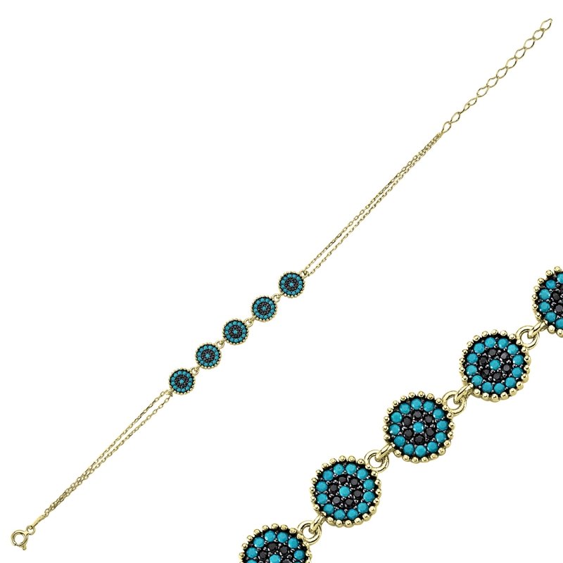 Nano CZ Evil Eye Bracelet - B83047