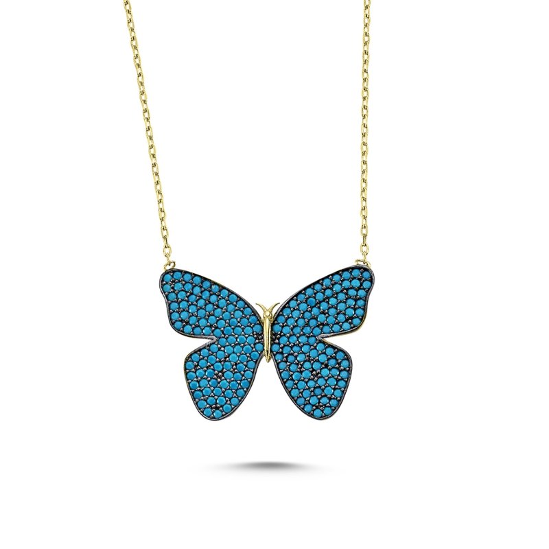 Nano CZ Butterfly Necklace - N83058