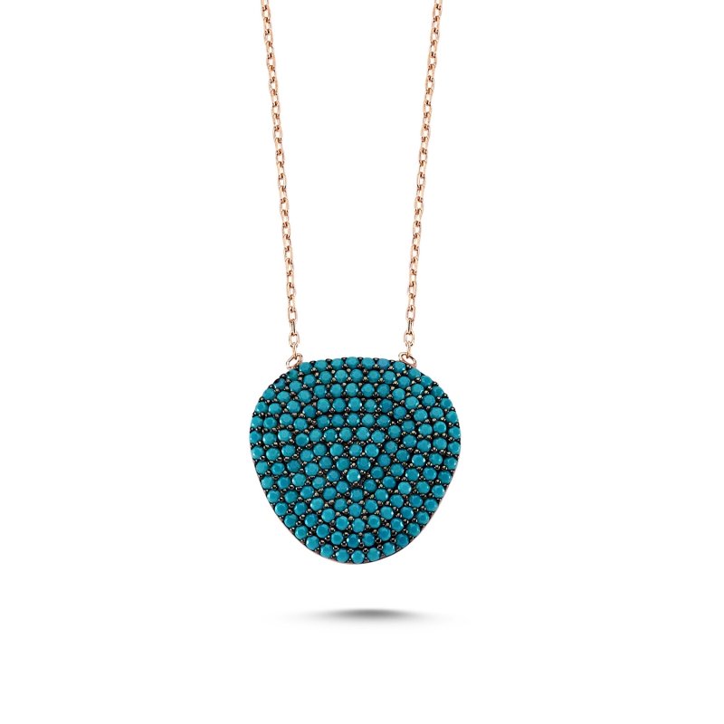 Nano CZ Rounded Triangle Necklace - N83061