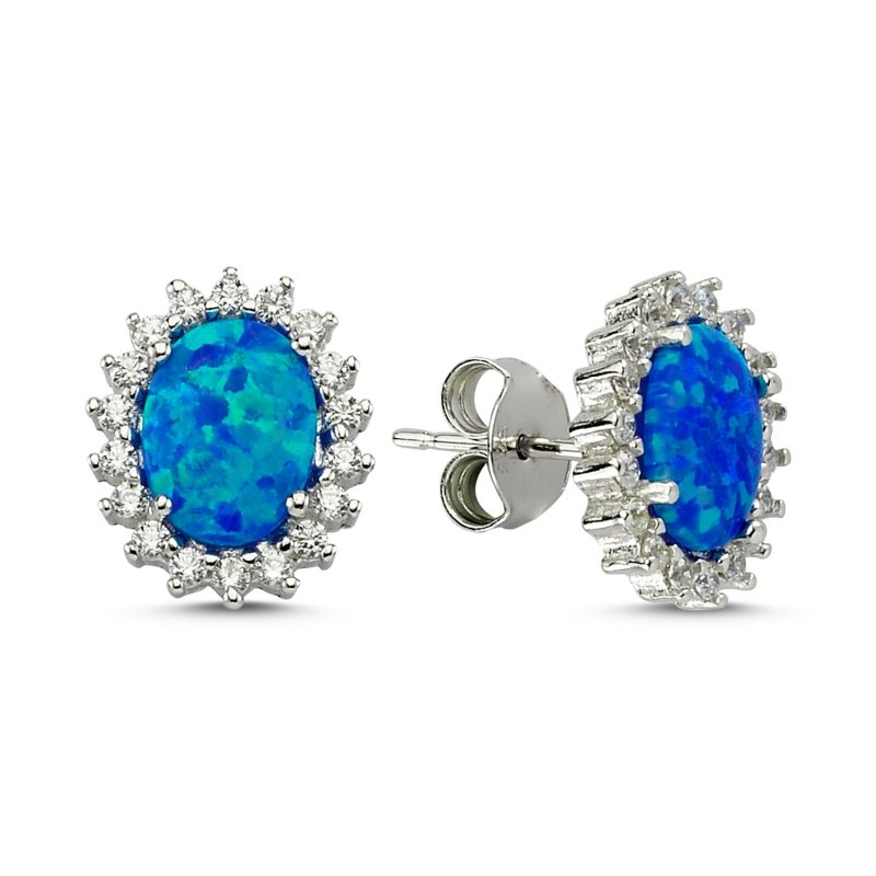 CZ Opal Earrings - E83132