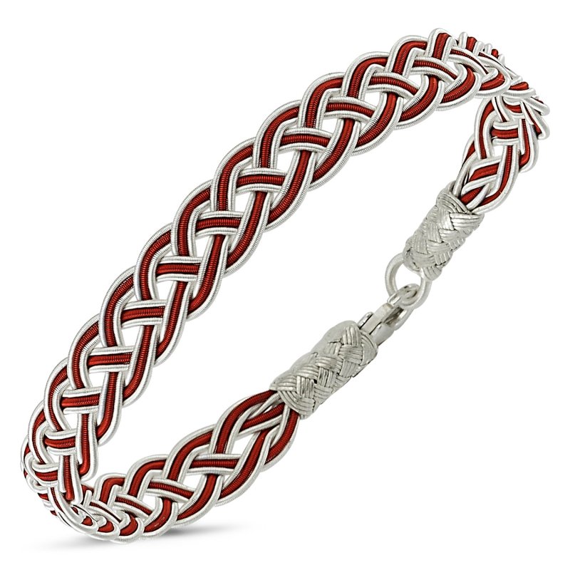 Kırmızı Kazaziye El Örmesi Bileklik - B83589