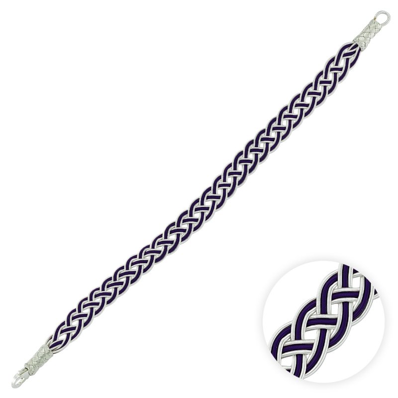 Purple Kazaz Hand Knitted Bracelet - B83591