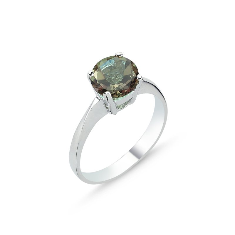 Round Sultanite Solitaire Ring - R83616