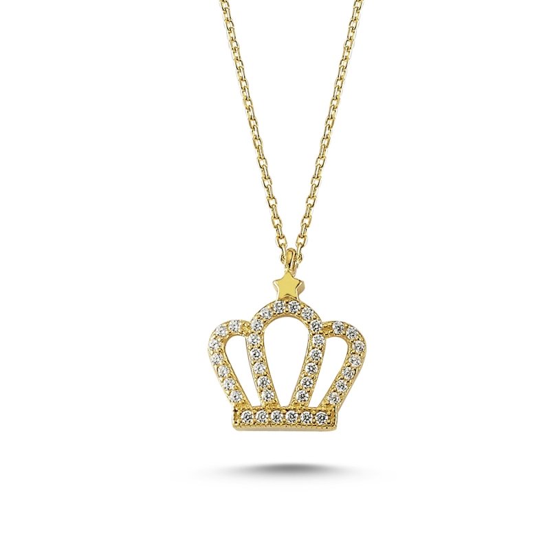 CZ Crown Necklace - N83674