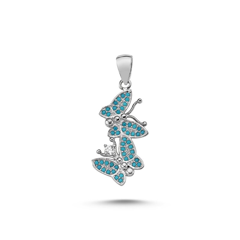 Nano Taşlı Kelebek Kolye Ucu - P83710