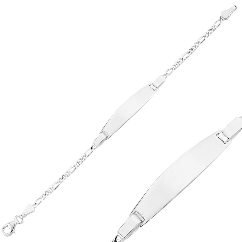 Name Tag Figaro Chain Bracelet For Babies - CH83800