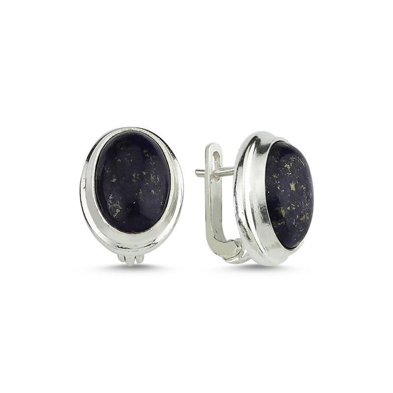 Lapis Lazuli Taşlı El İşi Küpe - E83896