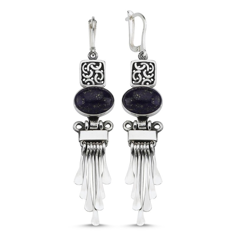 Lapis Lazuli Stone Handmade Earrings - E83920