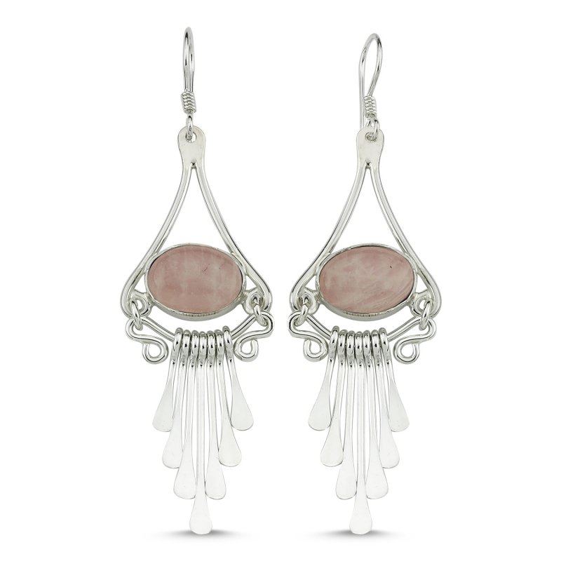 Rose Quartz Handmade Earrings - E83968