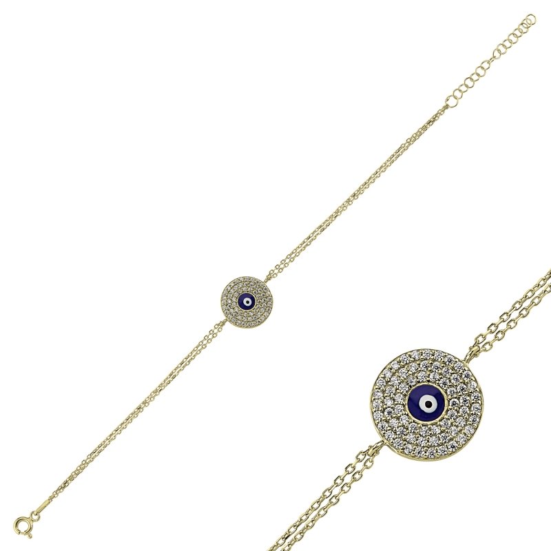 CZ & Evil Eye Bracelet - B84020