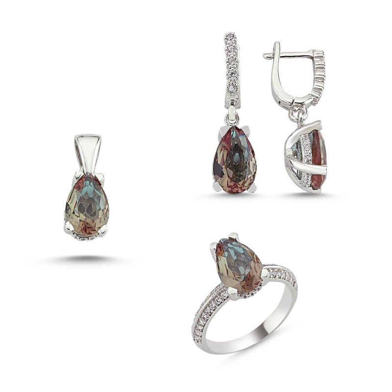 Drop Sultanite & CZ Set - S84046