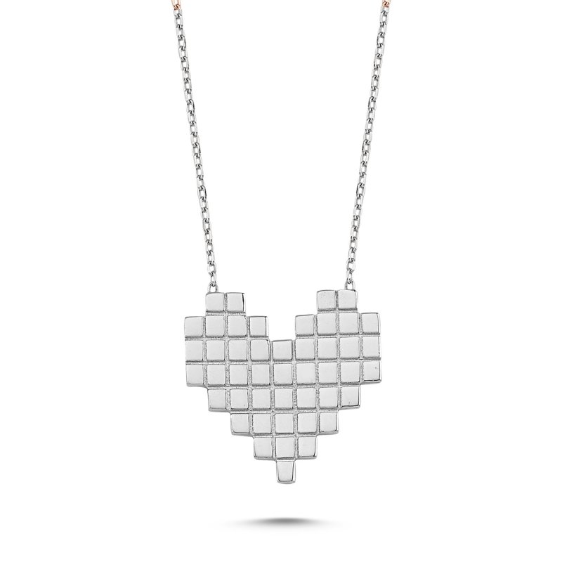 Pixel Heart Necklace - N84074