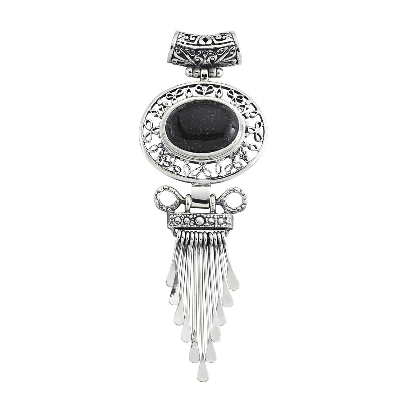 Green Goldstone Handmade Pendant - P84287