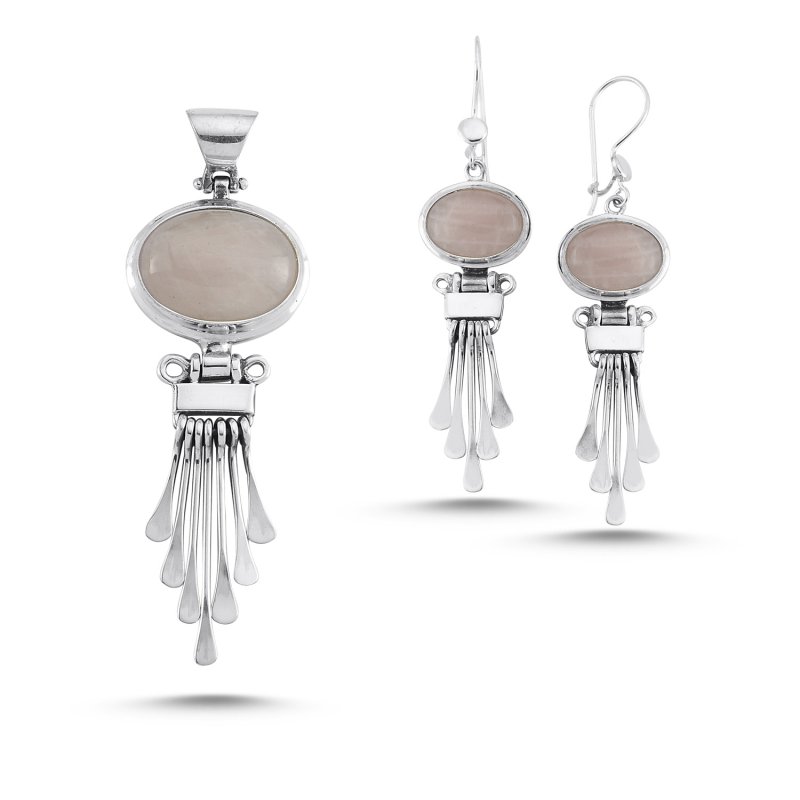Rose Quartz Handmade Set - S84368