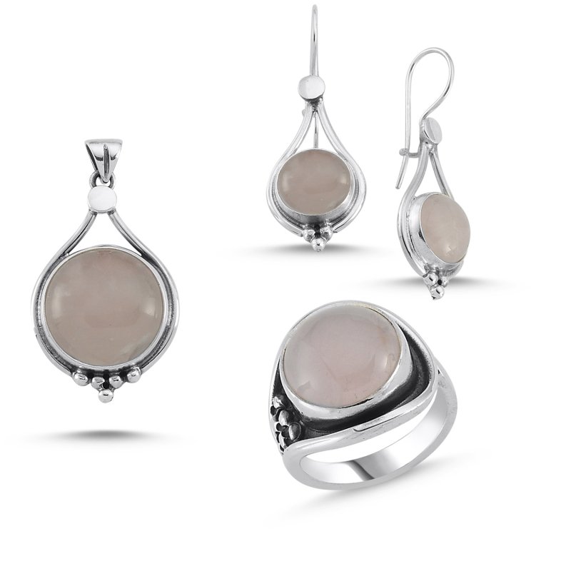 Rose Quartz Handmade Set - S84381