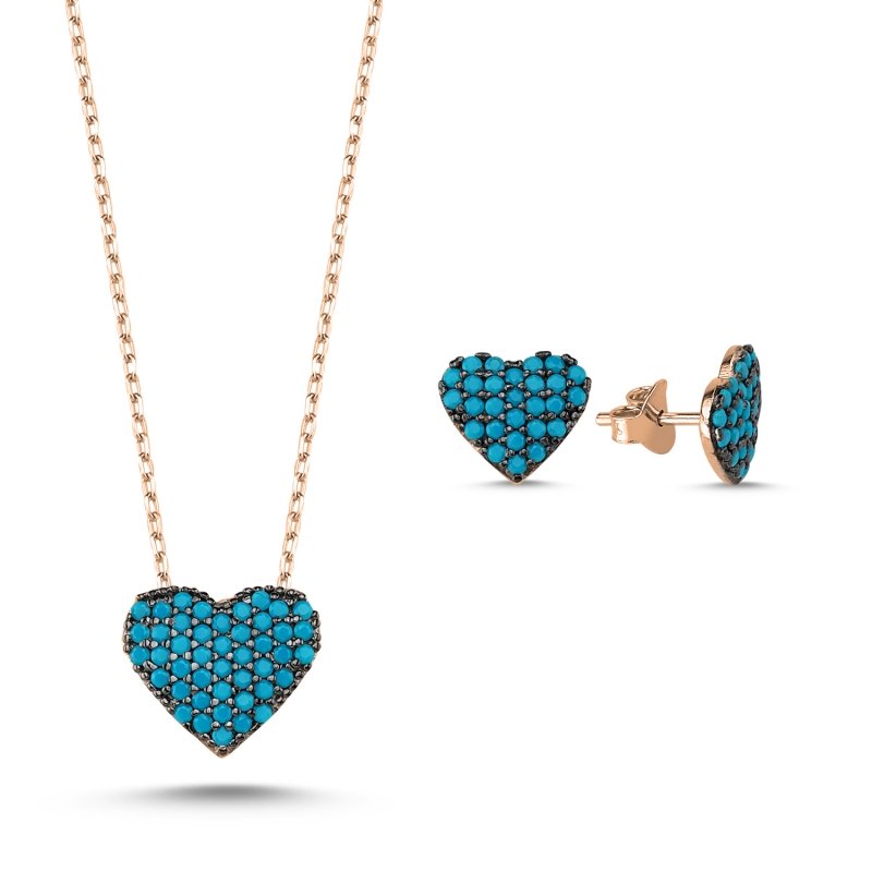 Nano Turquoise Heart Set - S84454