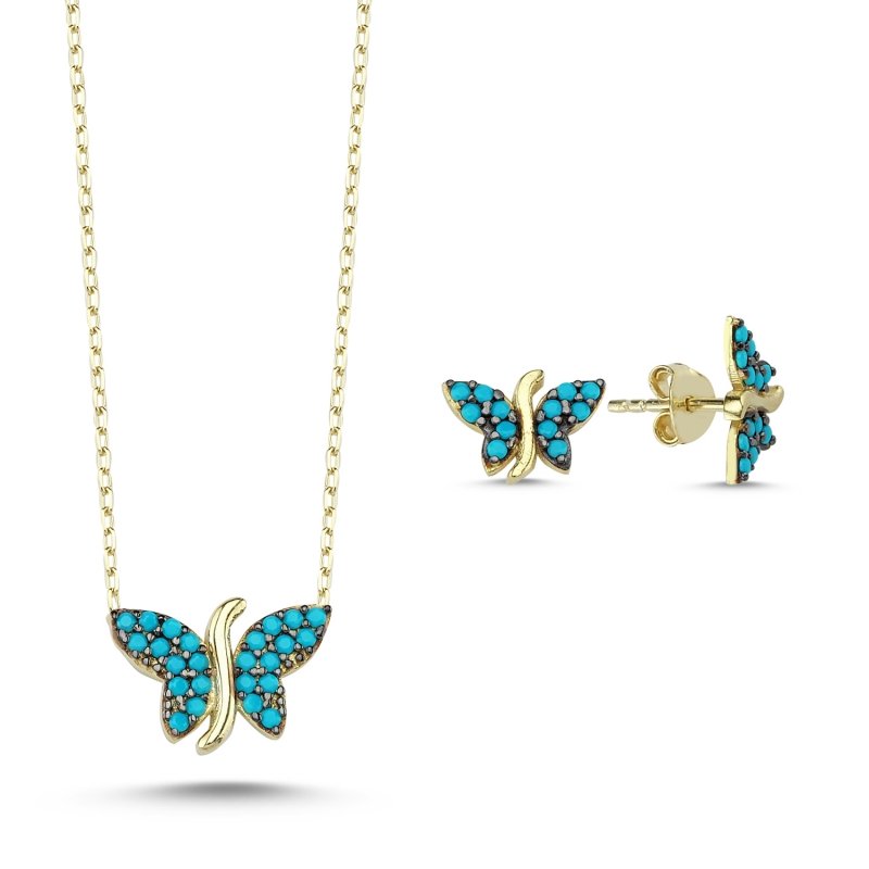 Nano Turquoise Butterfly Set - S84458