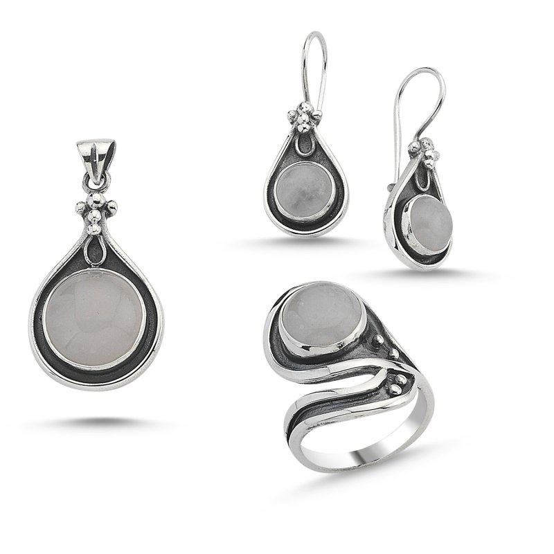 Rose Quartz Handmade Set - S84527
