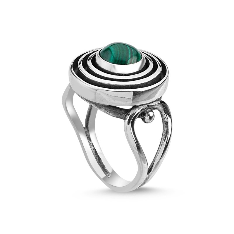 Malachite Handmade Ring - R84671