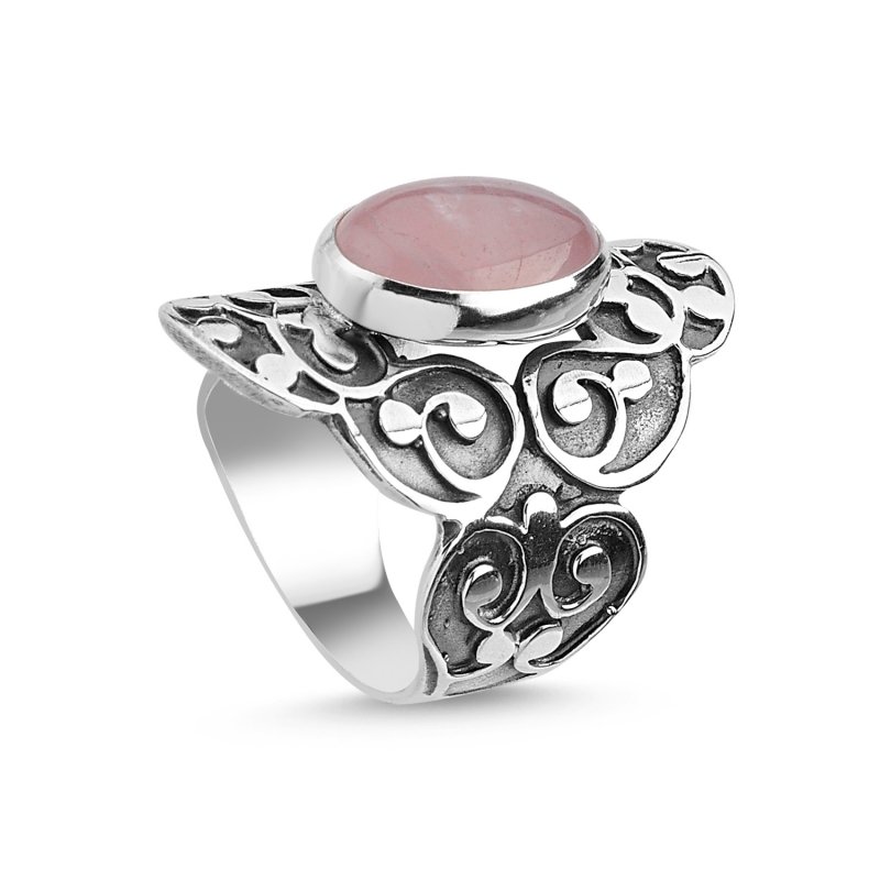 Rose Quartz Handmade Ring - R84744