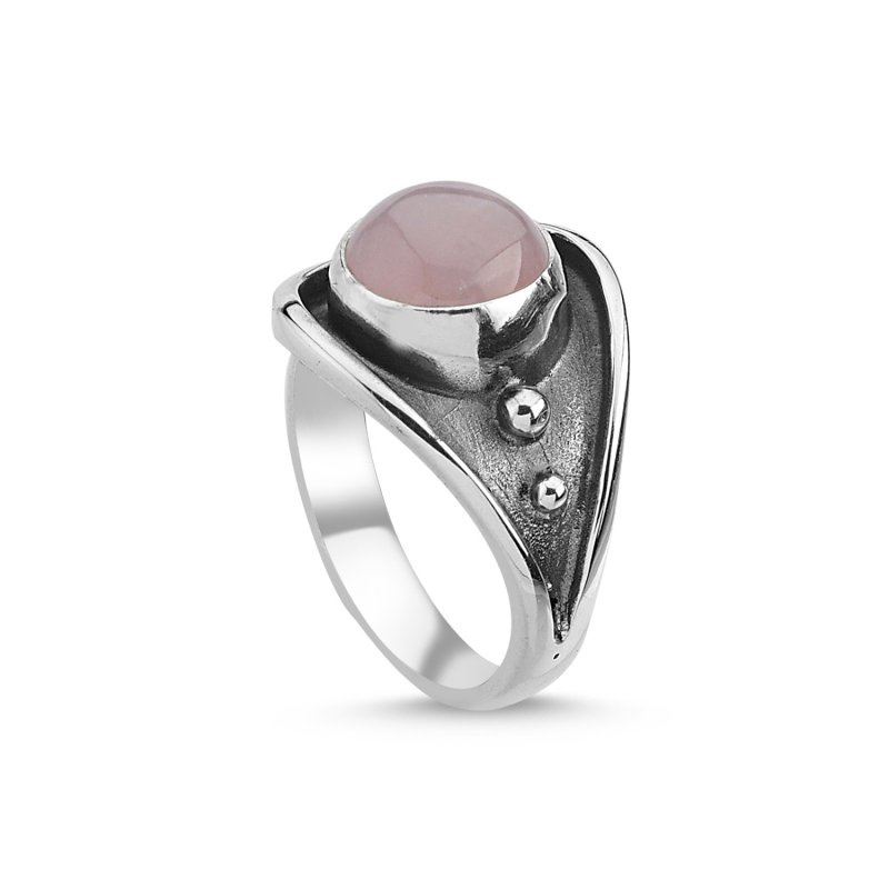 Rose Quartz Handmade Ring - R84758