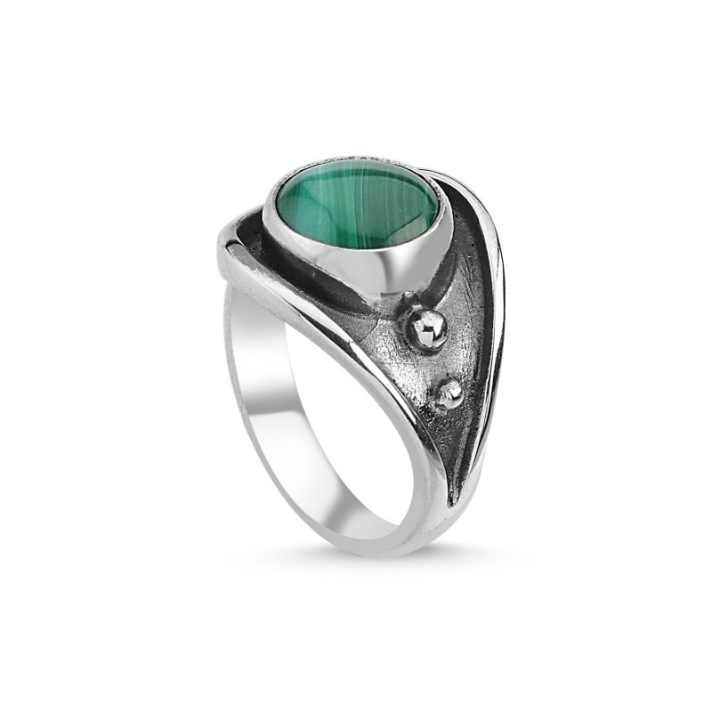 Malachite Handmade Ring - R84764