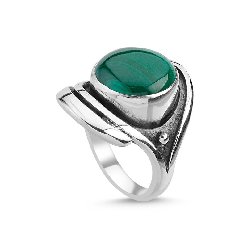 Malachite Handmade Ring - R84787