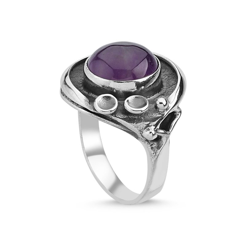 Amethyst Handmade Ring - R84801
