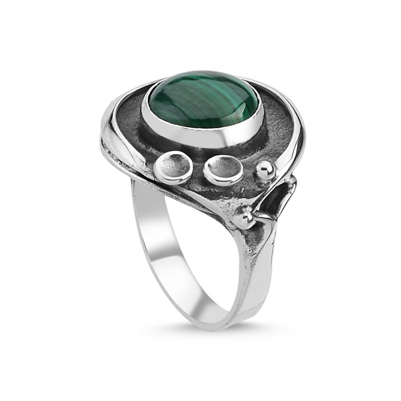 Malachite Handmade Ring - R84804