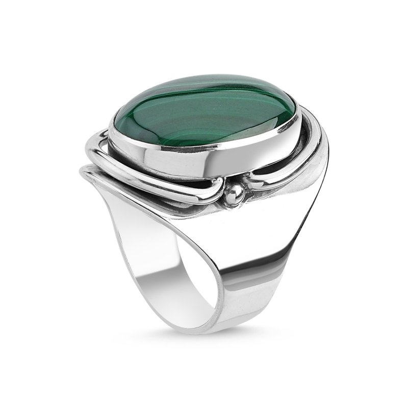 Malachite Handmade Ring - R84814