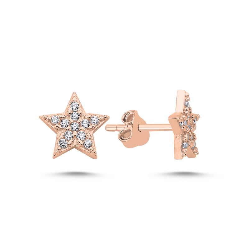 Star CZ Stud Earrings - E84869