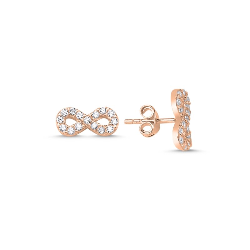 Infinity CZ Stud Earrings - E84870
