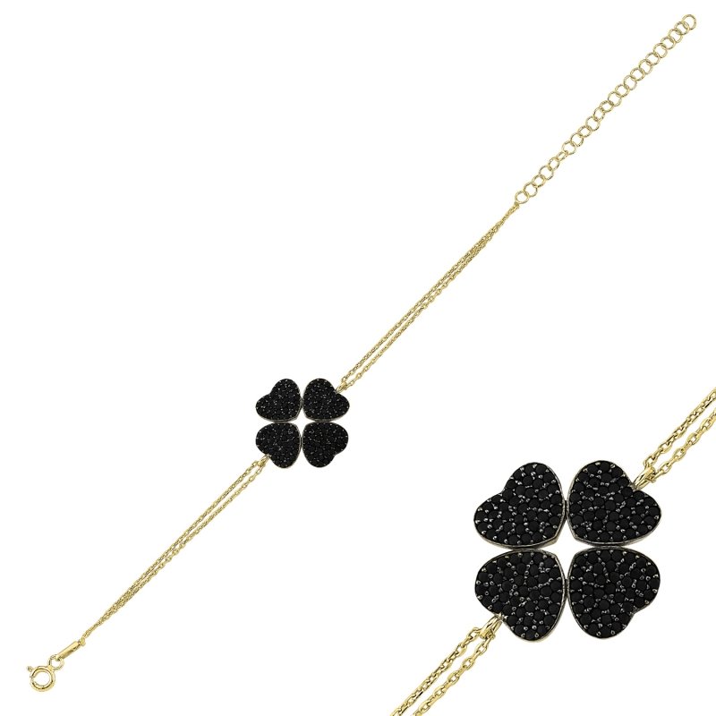 CZ Clover Bracelet - B84899