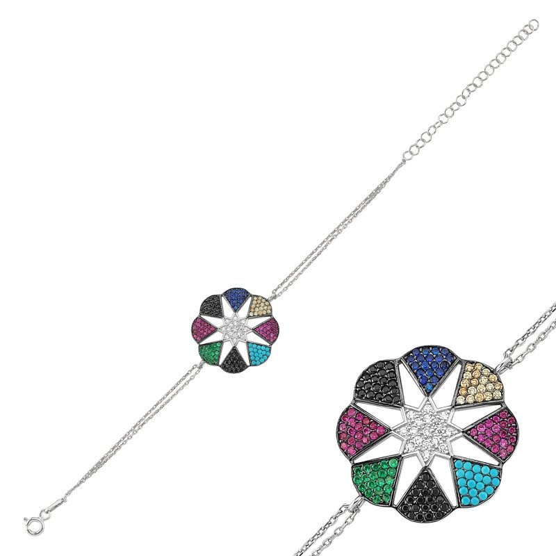 Mixed Color CZ Bracelet - B84901