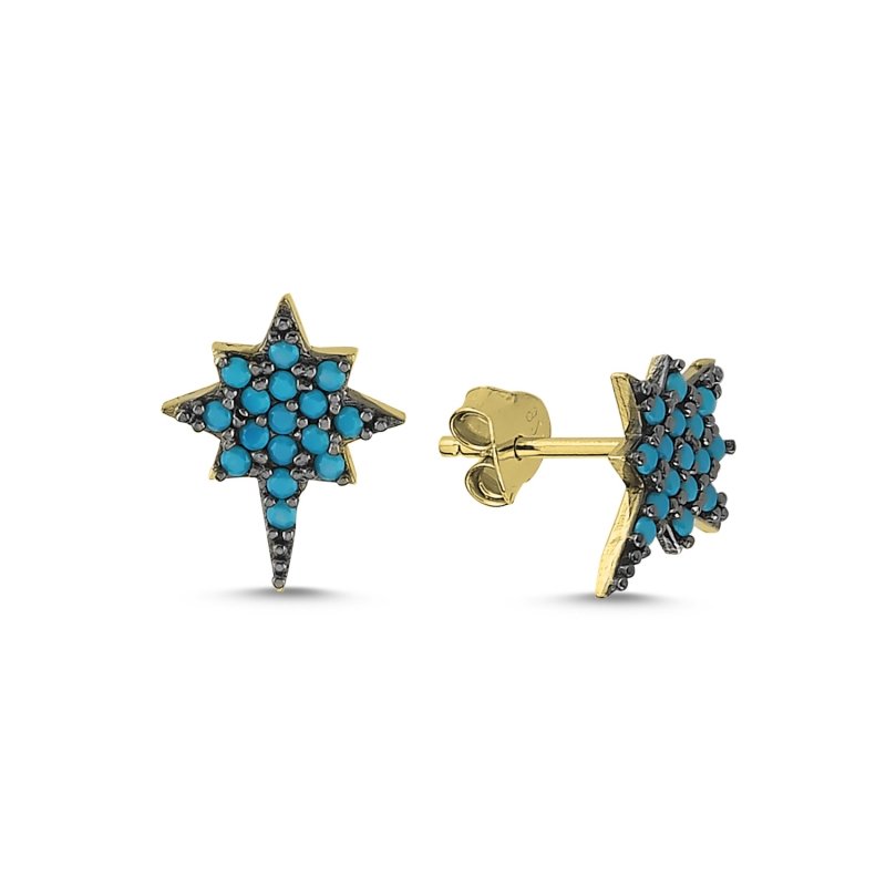 Polaris Nano Turquoise Stud Earrings - E84905