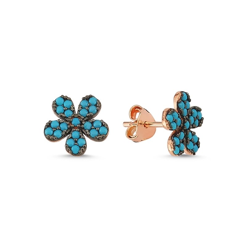 Daisy Nano Turquoise Stud Earrings - E84907
