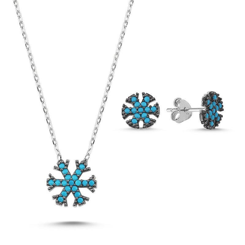 Nano Turquoise Snowflake Set - S84932