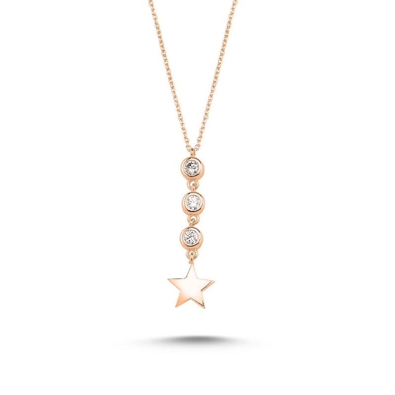 Zirkon Taşlı Yıldız Kolye - N84956