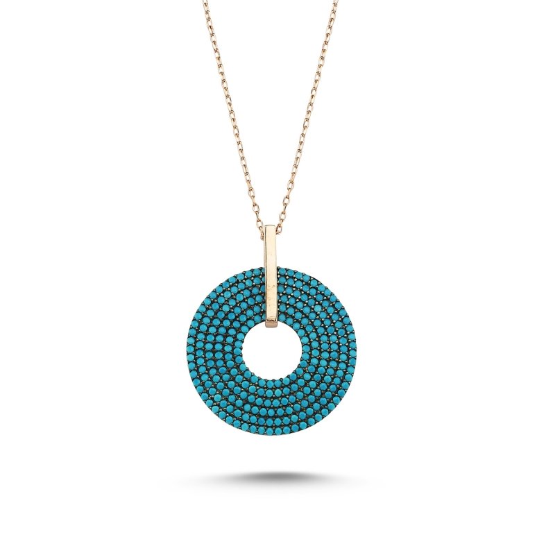 Nano Turquoise Movable Hoop Necklace - N84964