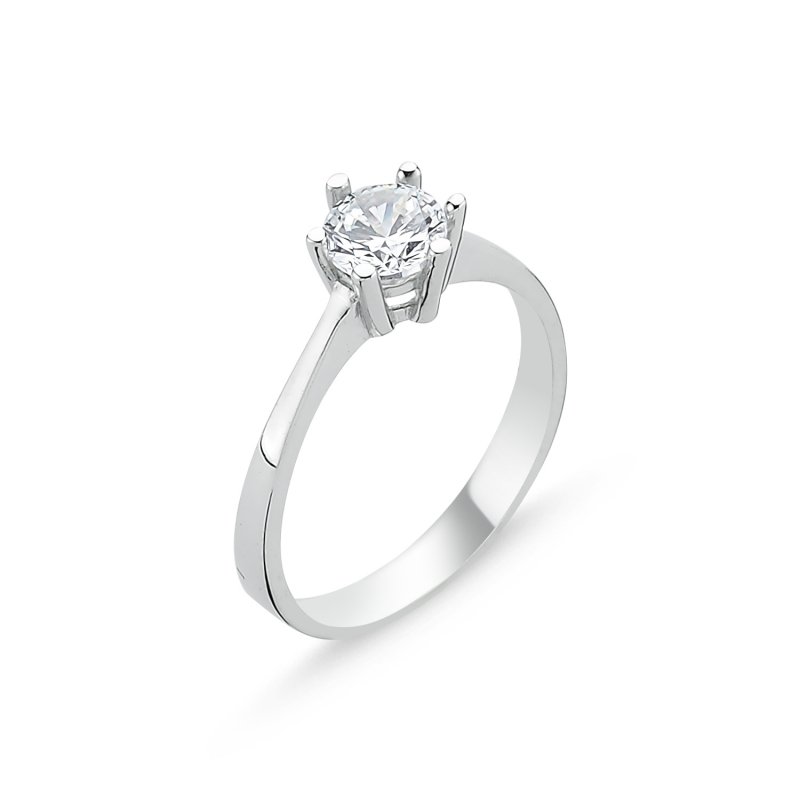 CZ Solitaire Ring - R85003