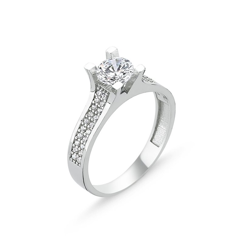 CZ Solitaire Ring - R85013