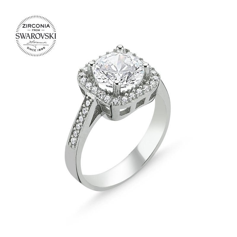 Swarovski Zirconia Solitaire Ring - R85023