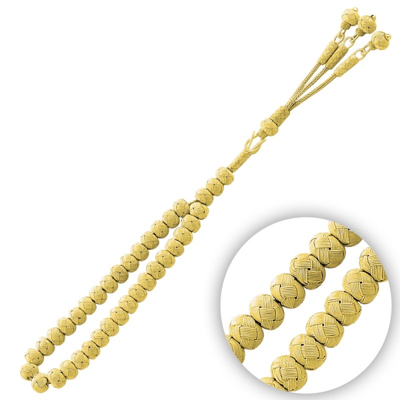 9mm Kazaz Hand Knitted Tasbih Prayer Beads - T85025