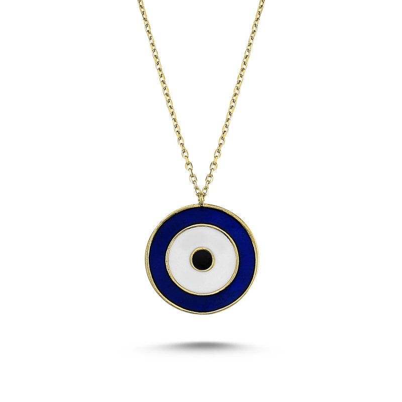 Enamel Evil Eye Necklace - N85149
