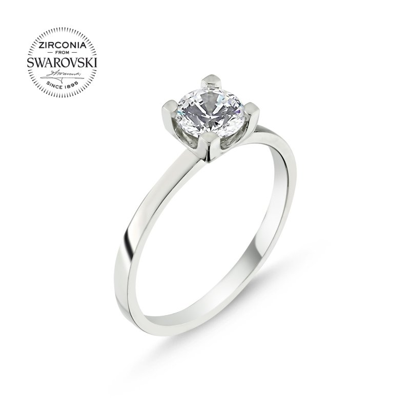 Swarovski Zirconia Solitaire Ring - R85193
