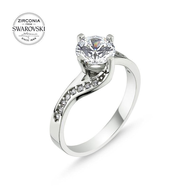 Swarovski Zirconia Solitaire Ring - R85206