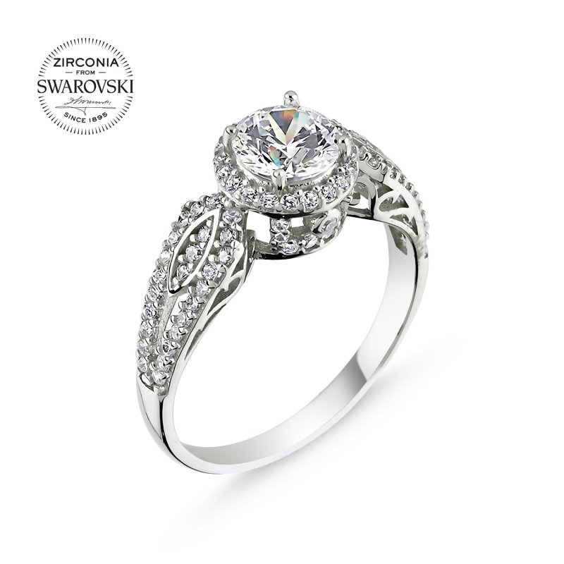 Swarovski Zirconia Solitaire Ring - R85207